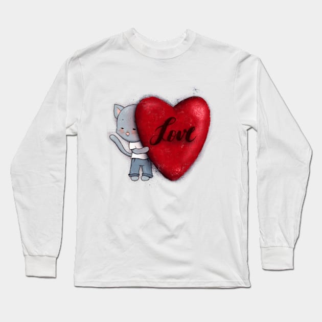 Love and heart Long Sleeve T-Shirt by Alies